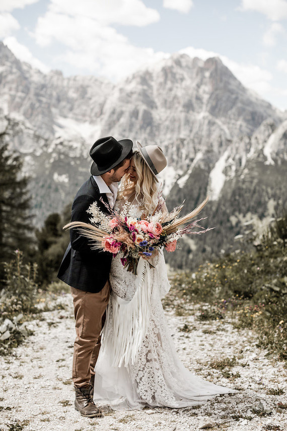 Italian mountain elopement in the Dolomites Inspiration