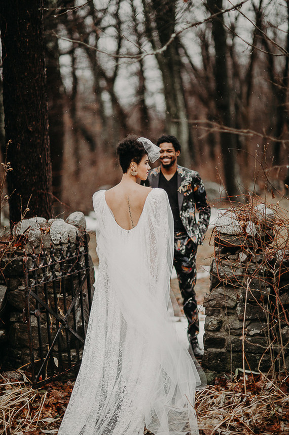 Intimate winter B&B elopement in the Hudson Valley