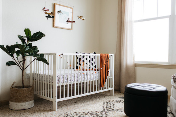 Boys minimal earth tone nursery