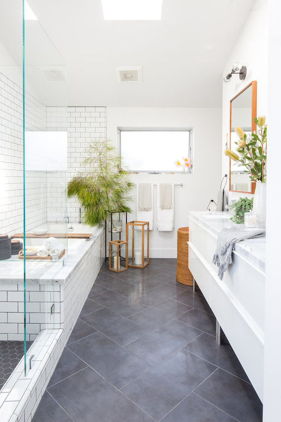 Modern bathroom registry with Crate and Barrel