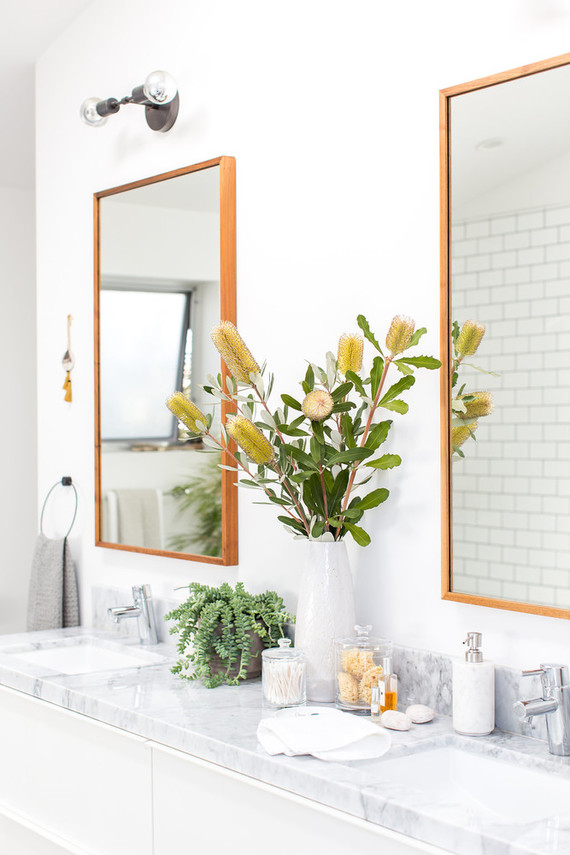 Modern bathroom registry with Crate and Barrel Inspiration