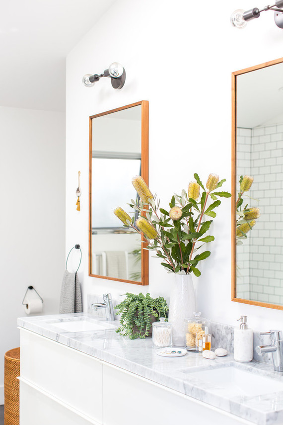 Modern bathroom registry with Crate and Barrel