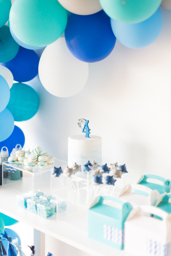 Beach-themed birthday party for a brother and sister