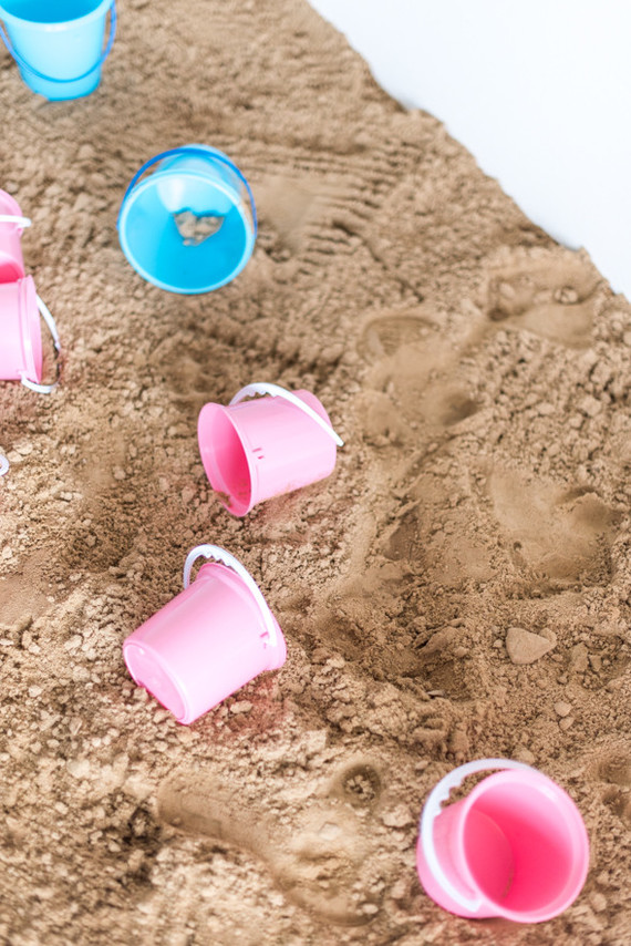 Beach-themed birthday party for a brother and sister