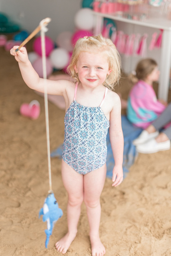 Beach-themed birthday party for a brother and sister