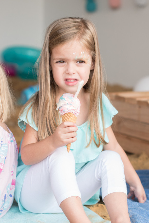 Beach-themed birthday party for a brother and sister