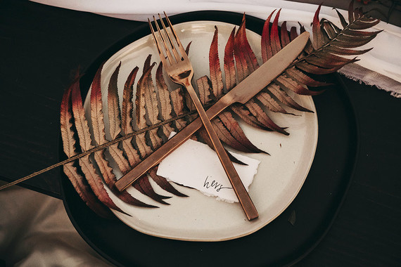 Boho desert elopement with geometric details