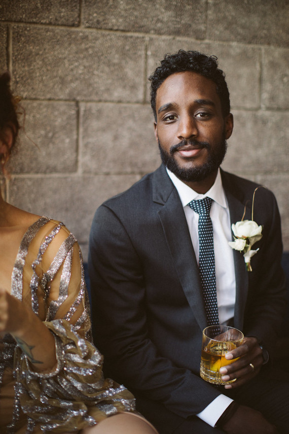 Glam cocktail party and groomsmen inspiration Inspiration