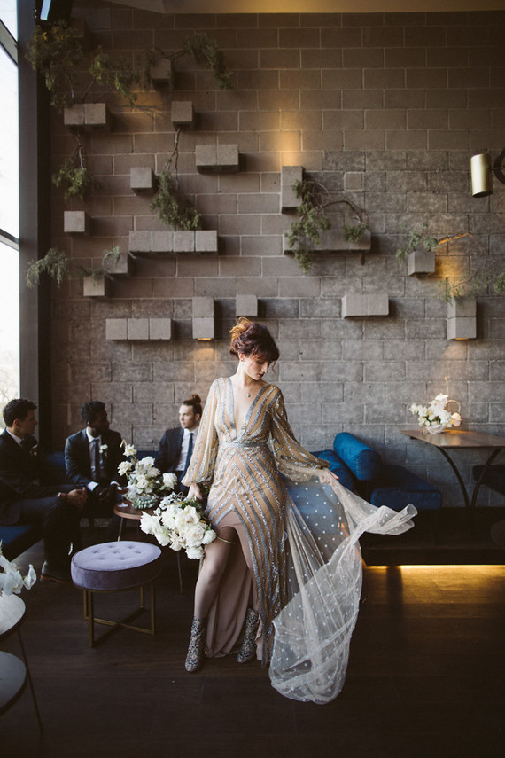 Glam cocktail party and groomsmen inspiration Inspiration