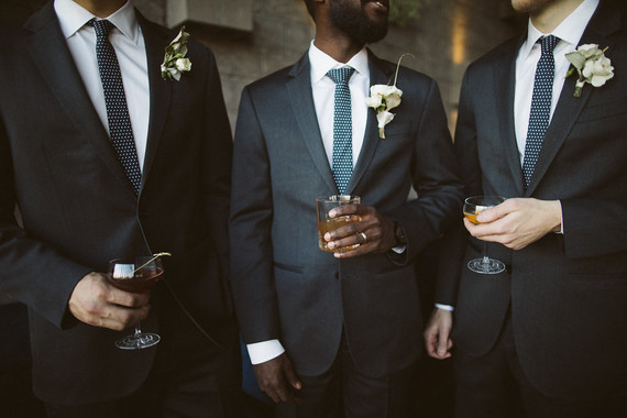 Glam cocktail party and groomsmen inspiration Inspiration