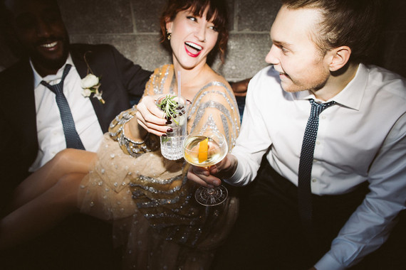 Glam cocktail party and groomsmen inspiration