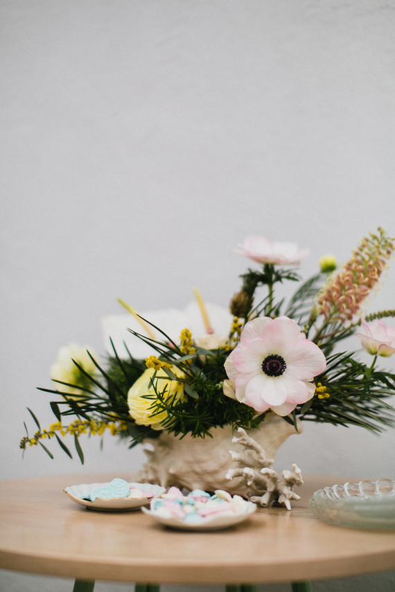 Sea themed backyard first birthday