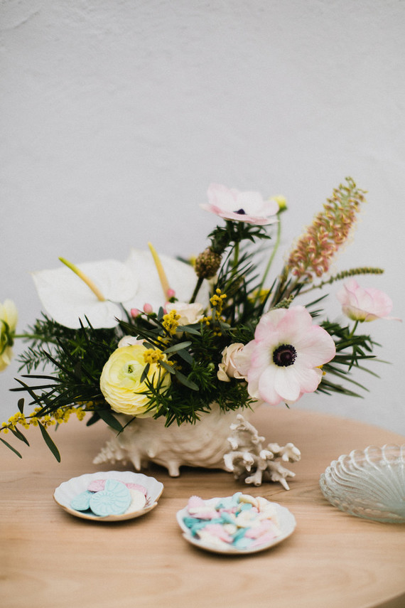 Sea themed backyard first birthday