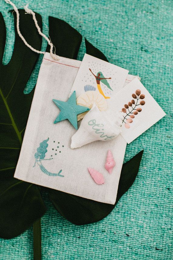 Sea themed backyard first birthday