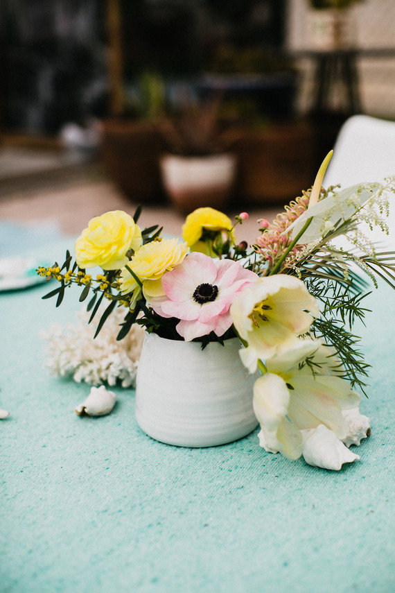 Sea themed backyard first birthday