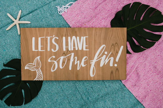 Sea themed backyard first birthday