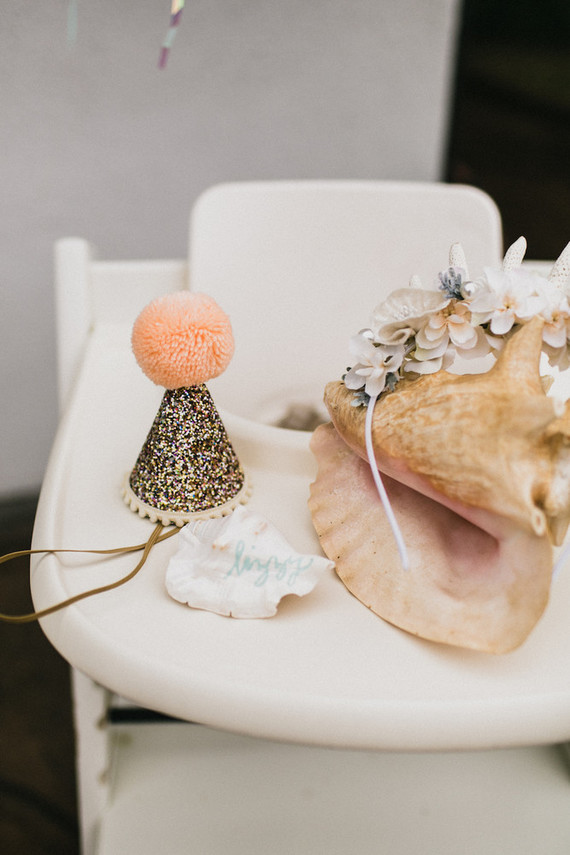 Sea themed backyard first birthday