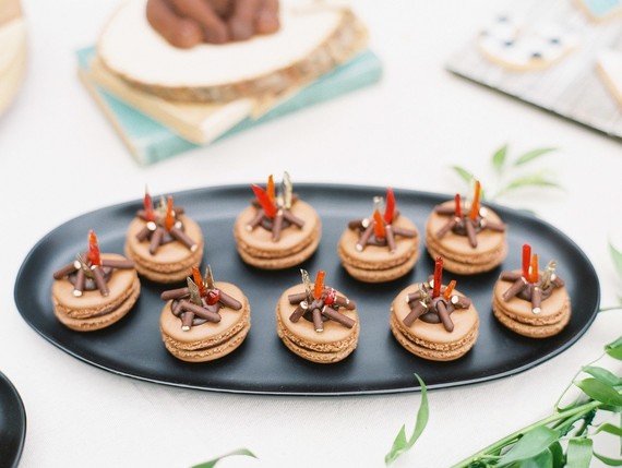 Modern camp themed 1st birthday party