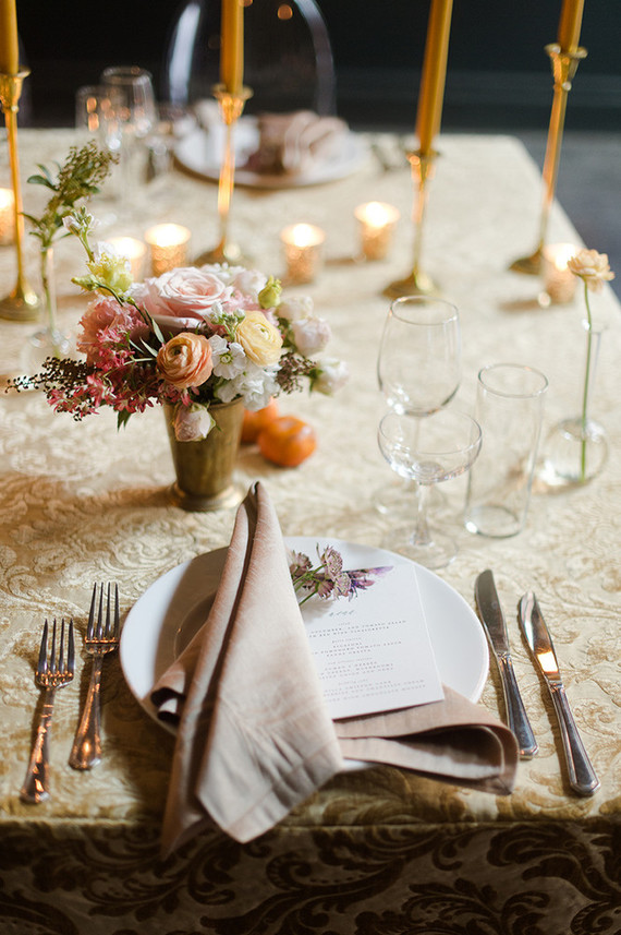 Romantic reception table Inspiration