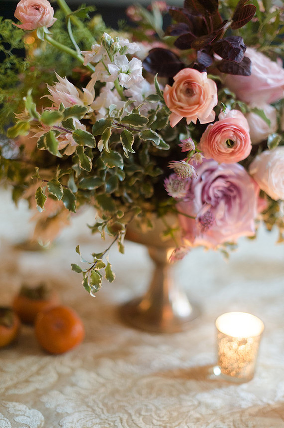 Romantic reception table Inspiration
