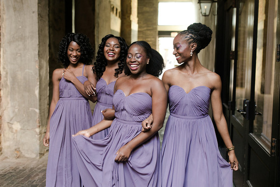 Purple bridesmaids dresses