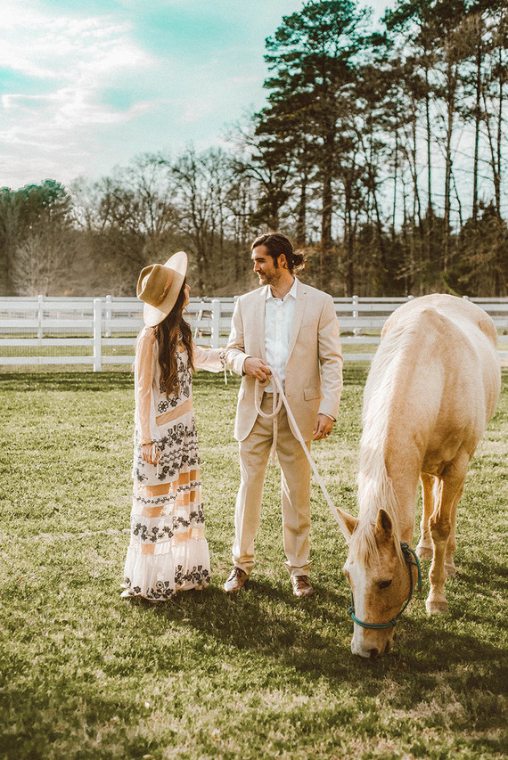 Bohemian wedding style