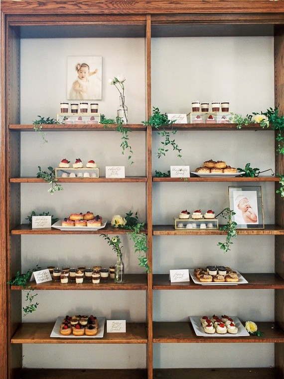 Floral feminine Korean first birthday party in Los Angeles Inspiration