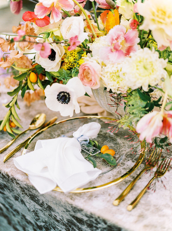 Glam spring garden wedding ideas