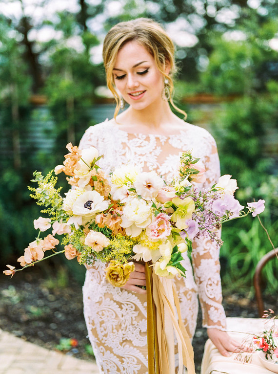 Glam spring garden wedding ideas
