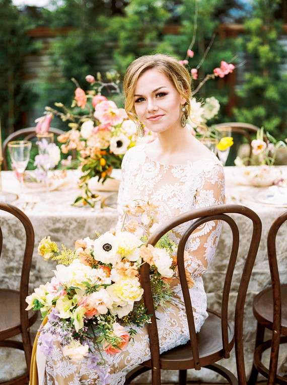 Glam spring garden wedding ideas