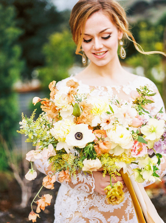 Glam spring garden wedding ideas