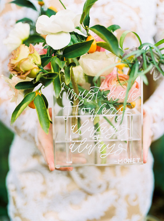 Glam spring garden wedding ideas
