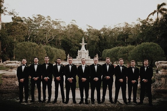 Nighttime wedding at Vizcaya Museum & Gardens in Miami