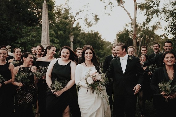 Nighttime wedding at Vizcaya Museum & Gardens in Miami