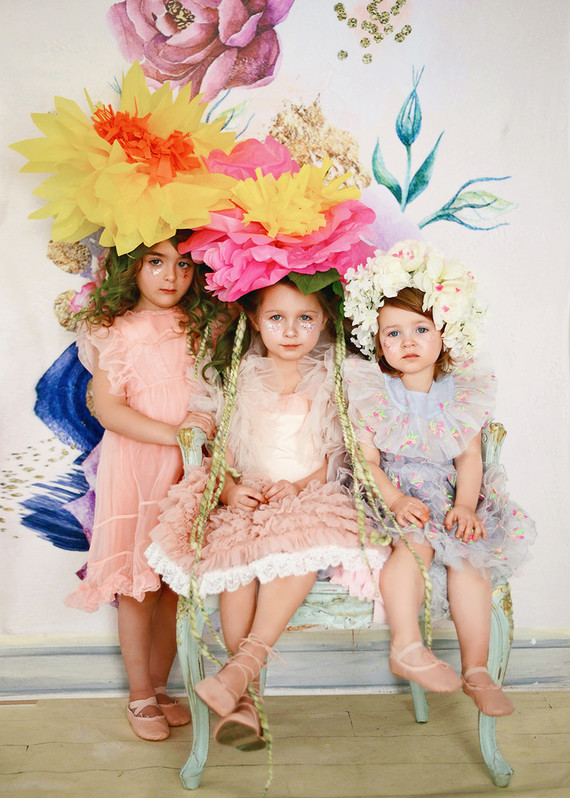 Paper flower dress up ideas