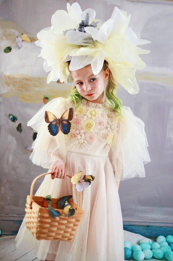 Paper flower dress up ideas