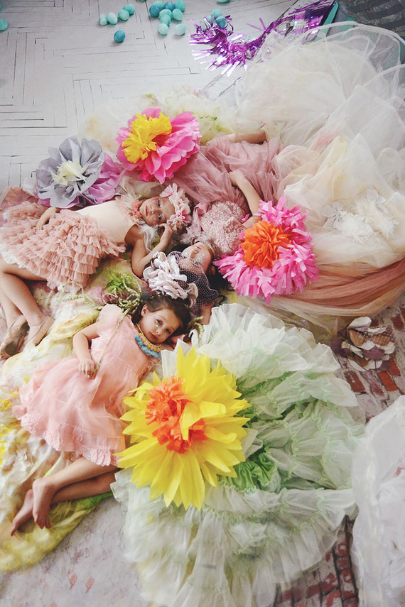 Paper flower dress up ideas