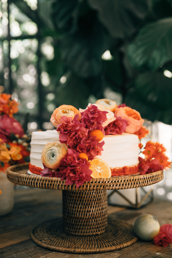 Bougainvillea inspired wedding at 5 Crowns restaurant in Corona Del Mar