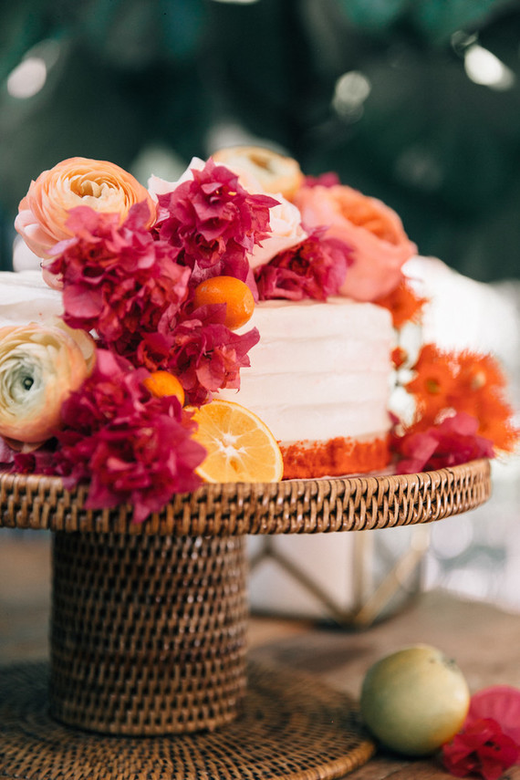 Bougainvillea inspired wedding at 5 Crowns restaurant in Corona Del Mar