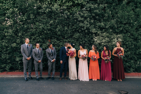 Bougainvillea inspired wedding at 5 Crowns restaurant in Corona Del Mar