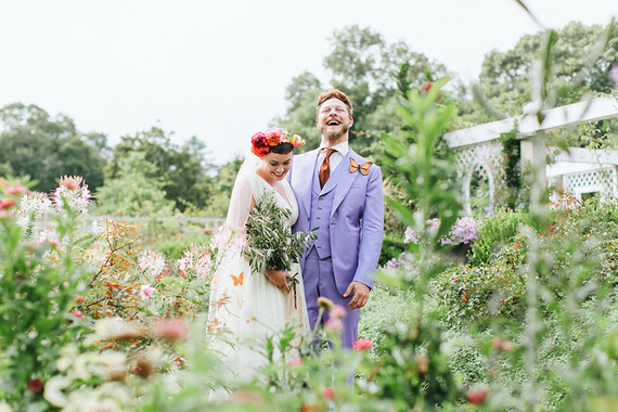 Butterfly themed spring wedding at Brooklyn Botanic Gardens