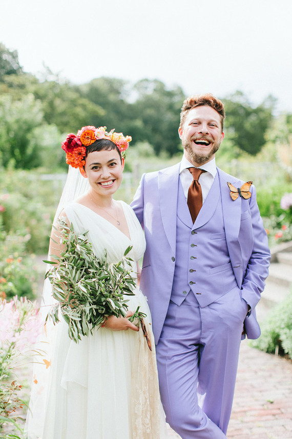 Butterfly themed spring wedding at Brooklyn Botanic Gardens