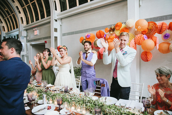 Butterfly themed spring wedding at Brooklyn Botanic Gardens