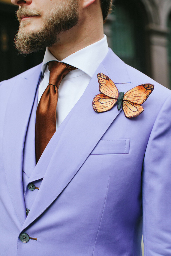 Butterfly themed spring wedding at Brooklyn Botanic Gardens