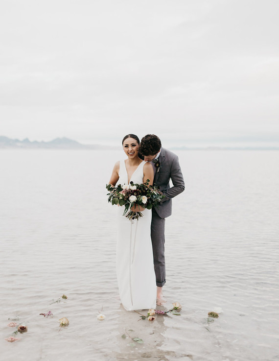 Bonneville Salt Flats engagement session Inspiration