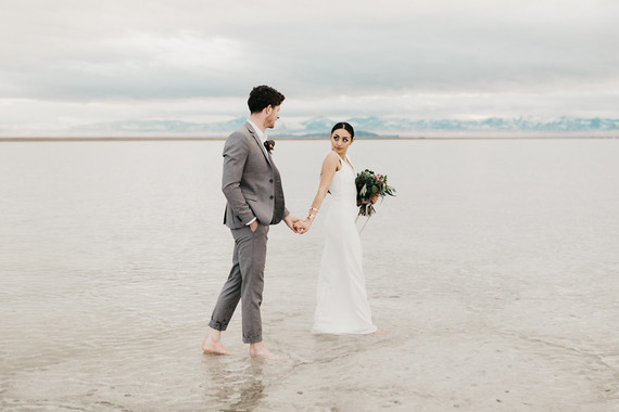Bonneville Salt Flats engagement session Inspiration
