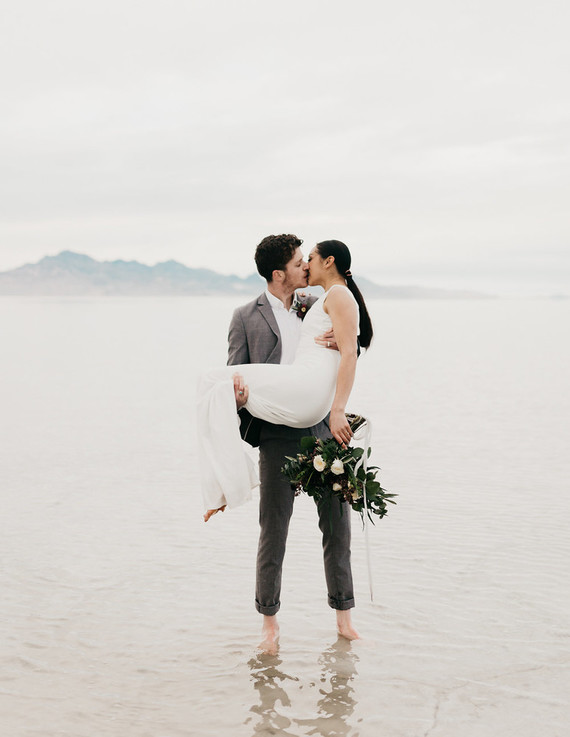 Bonneville Salt Flats engagement session