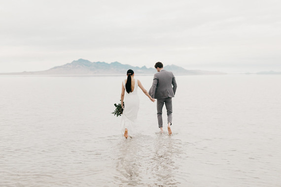 Bonneville Salt Flats engagement session Inspiration
