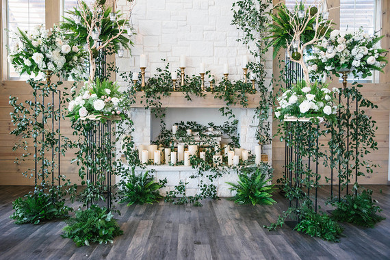 Romantic wedding backdrop