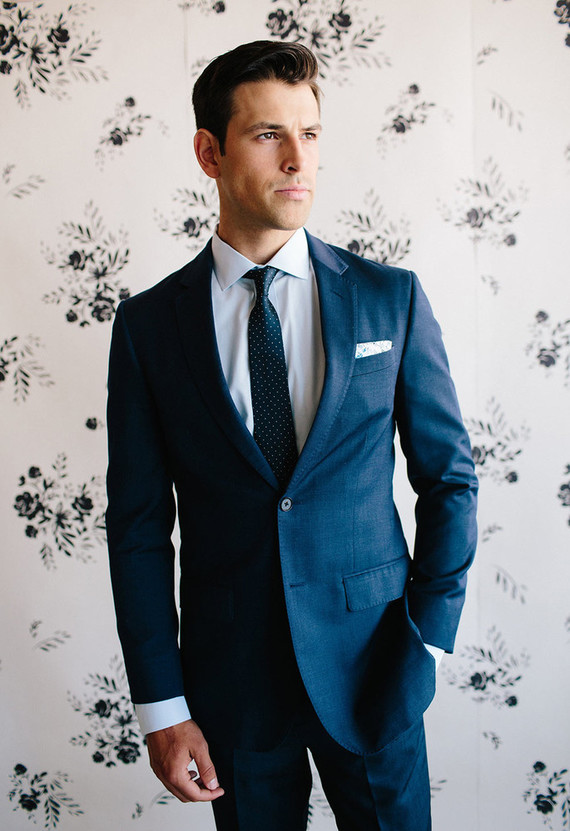 Floral wedding party ideas with The Black Tux